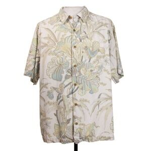 Tommy Bahama Mens XL Floral Beach Camp Hawaiian Shirt